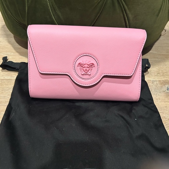 Versace Handbags - Versace Pink Leather Handbag Authentic 100%